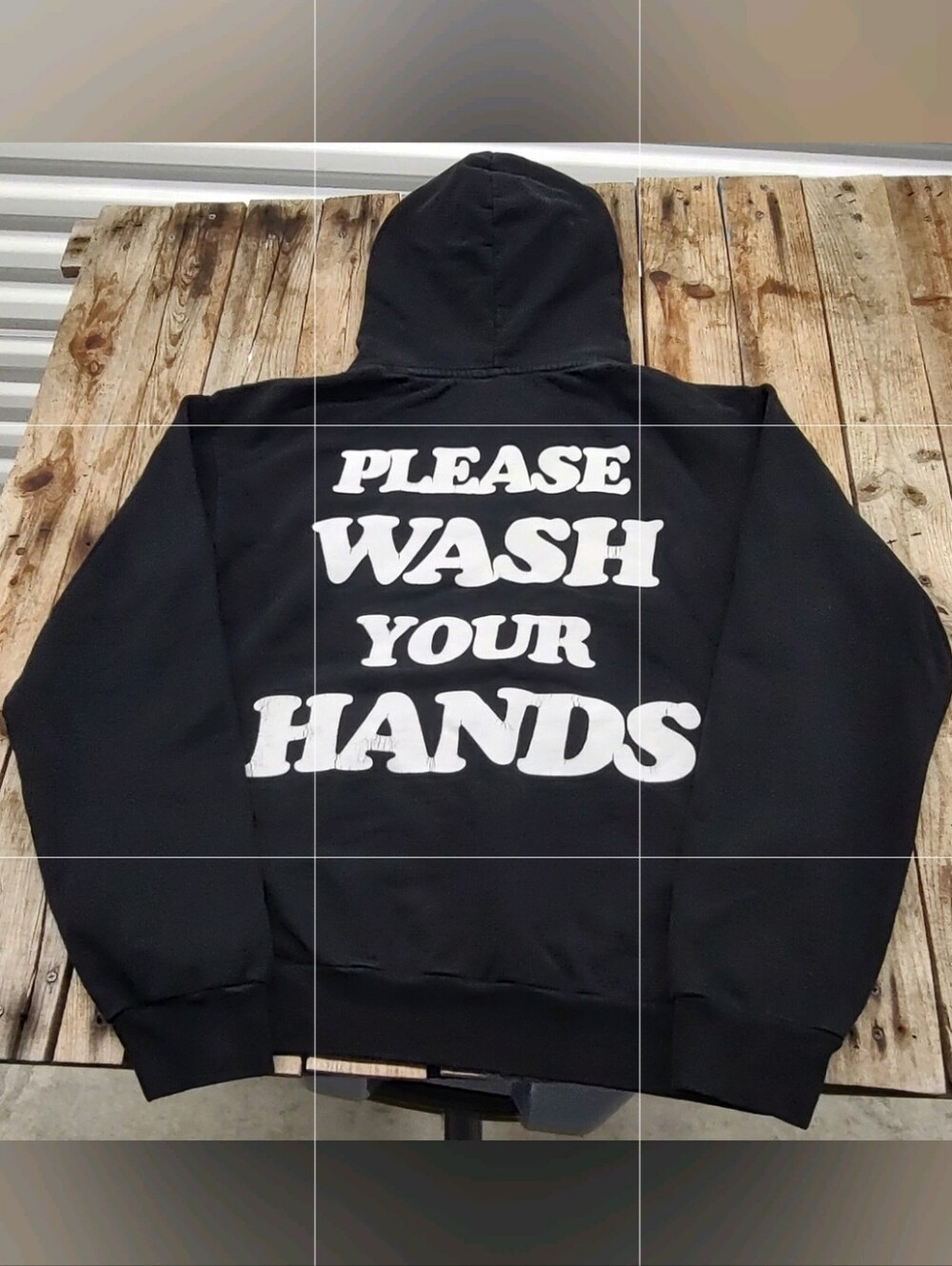 2000's Talentless "Please Wash Your Hands" hoodie made in USA mens Size Medium